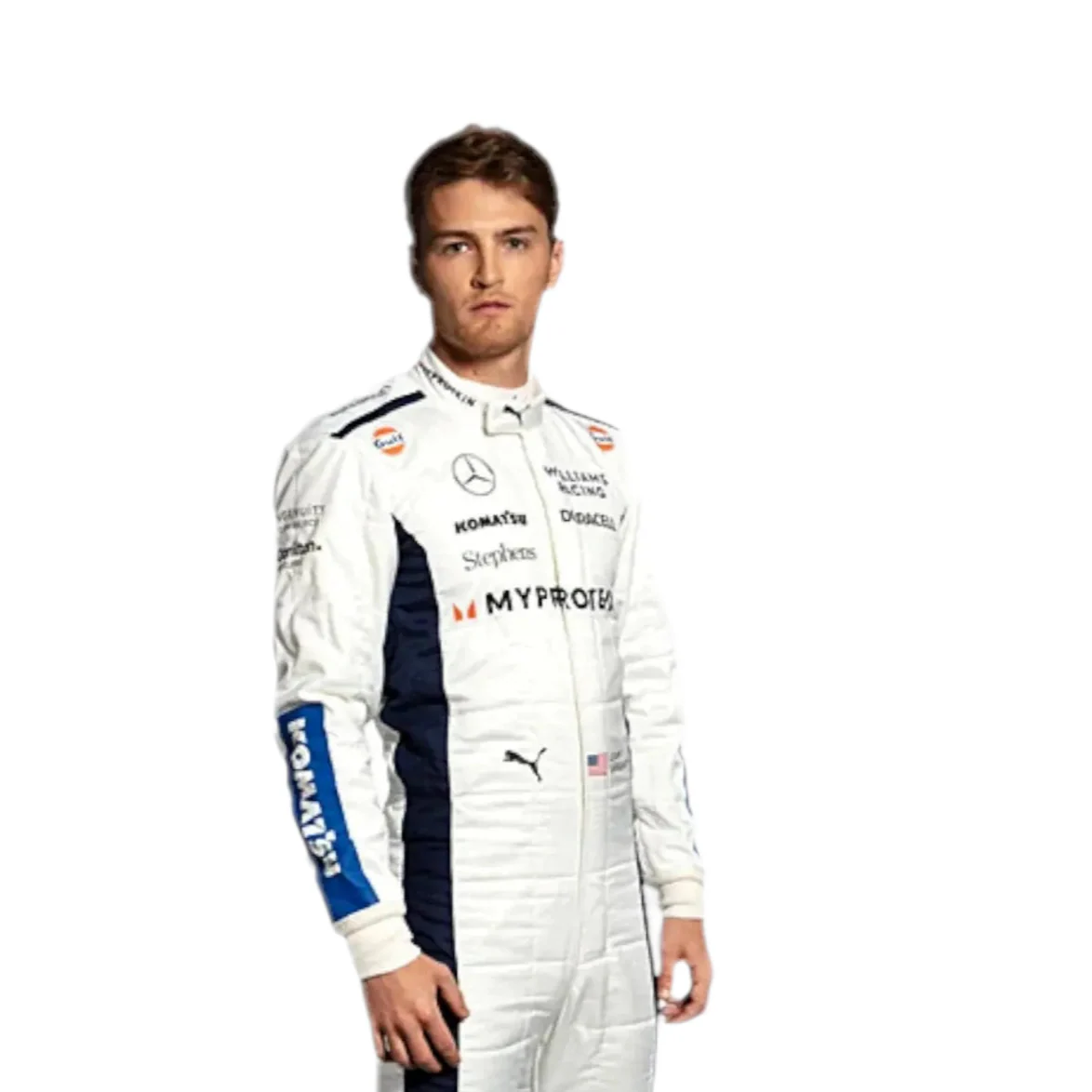 2024 Alex Albon Logan Sargeant Williams F1 Team Race Suit - Image 3