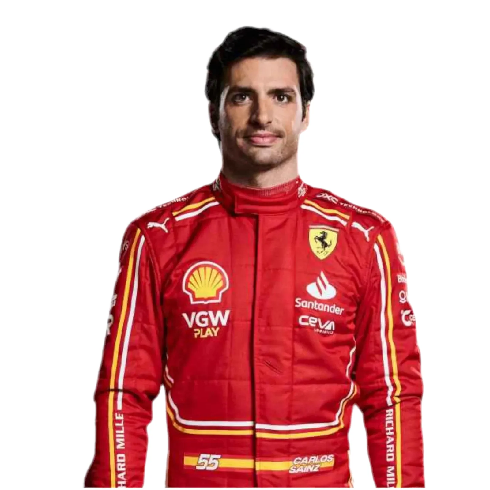 2024 Carlos Sainz Jr. Replica Race Suit | Scuderia Ferrari F1 Team - Image 3