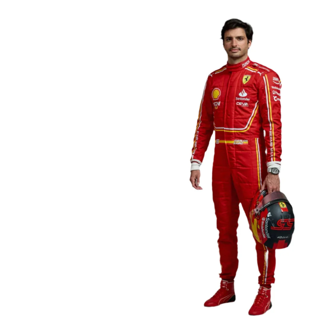 2024 Carlos Sainz Jr. Replica Race Suit | Scuderia Ferrari F1 Team - Image 5