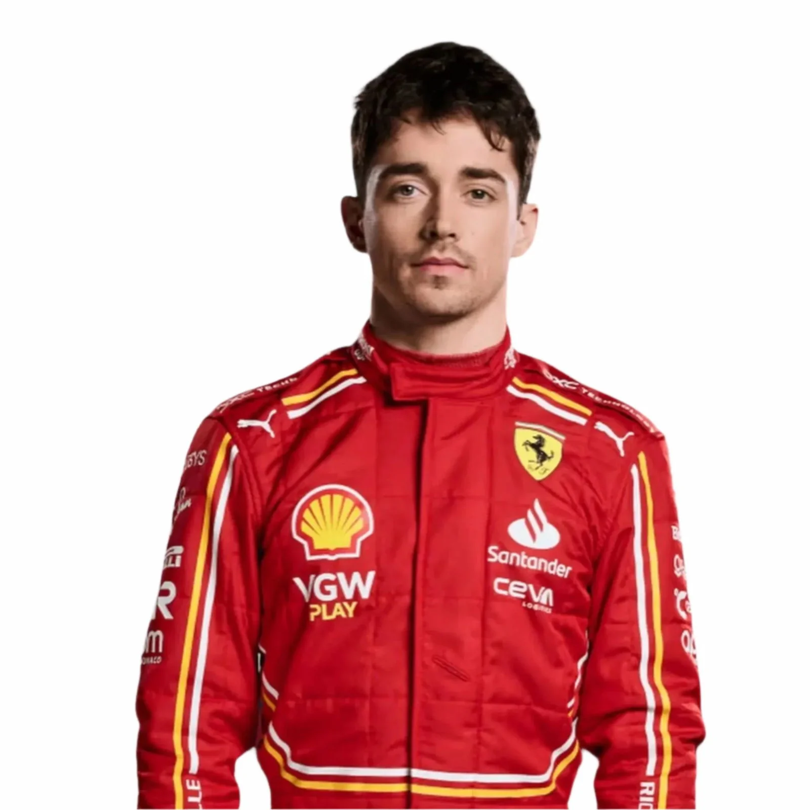 2024 Charles Leclerc Replica Race Suit | Scuderia Ferrari Team Gear - Image 4