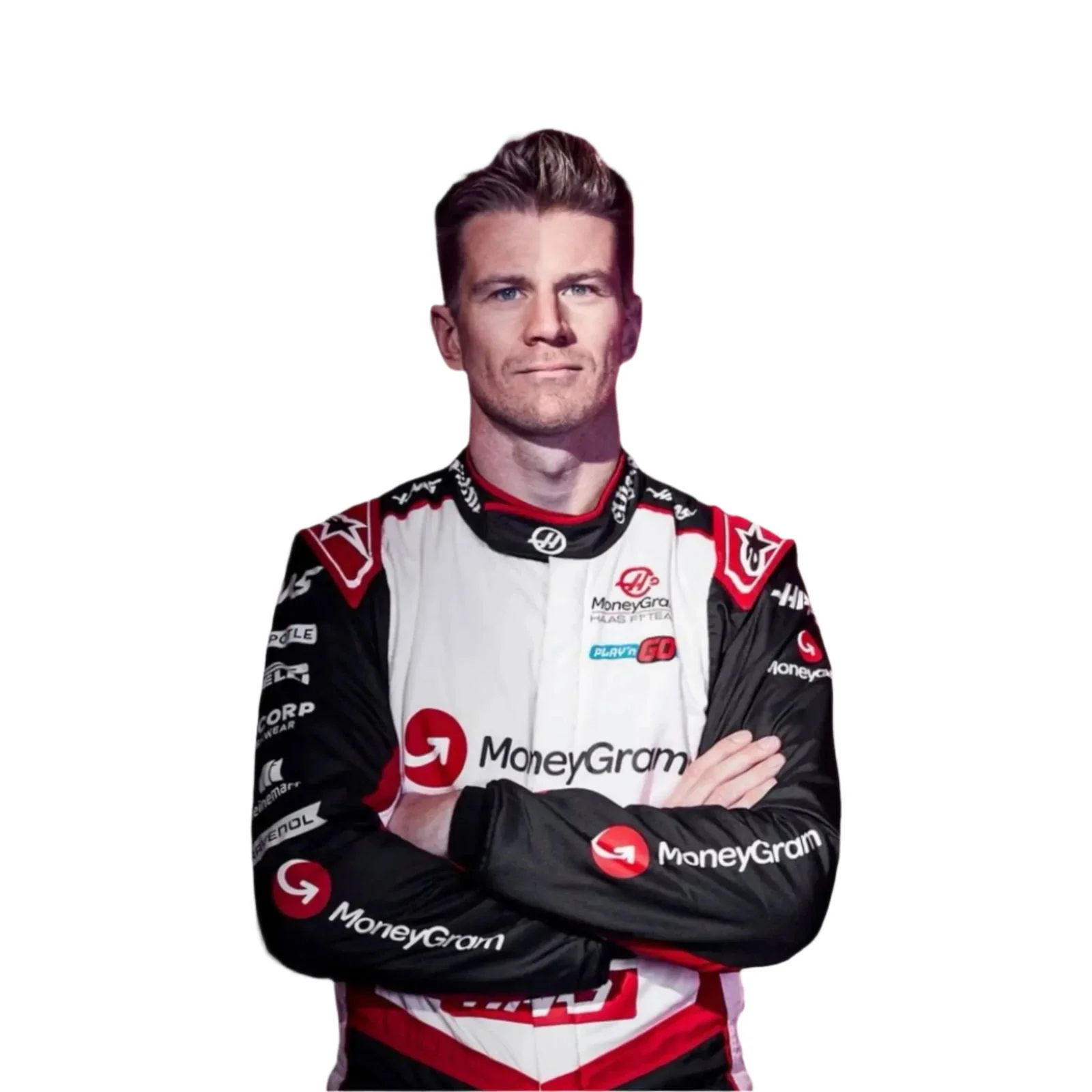 2024 Kevin Magnussen Nico Hulkenberg Haas F1 Team Race Suit - Image 5