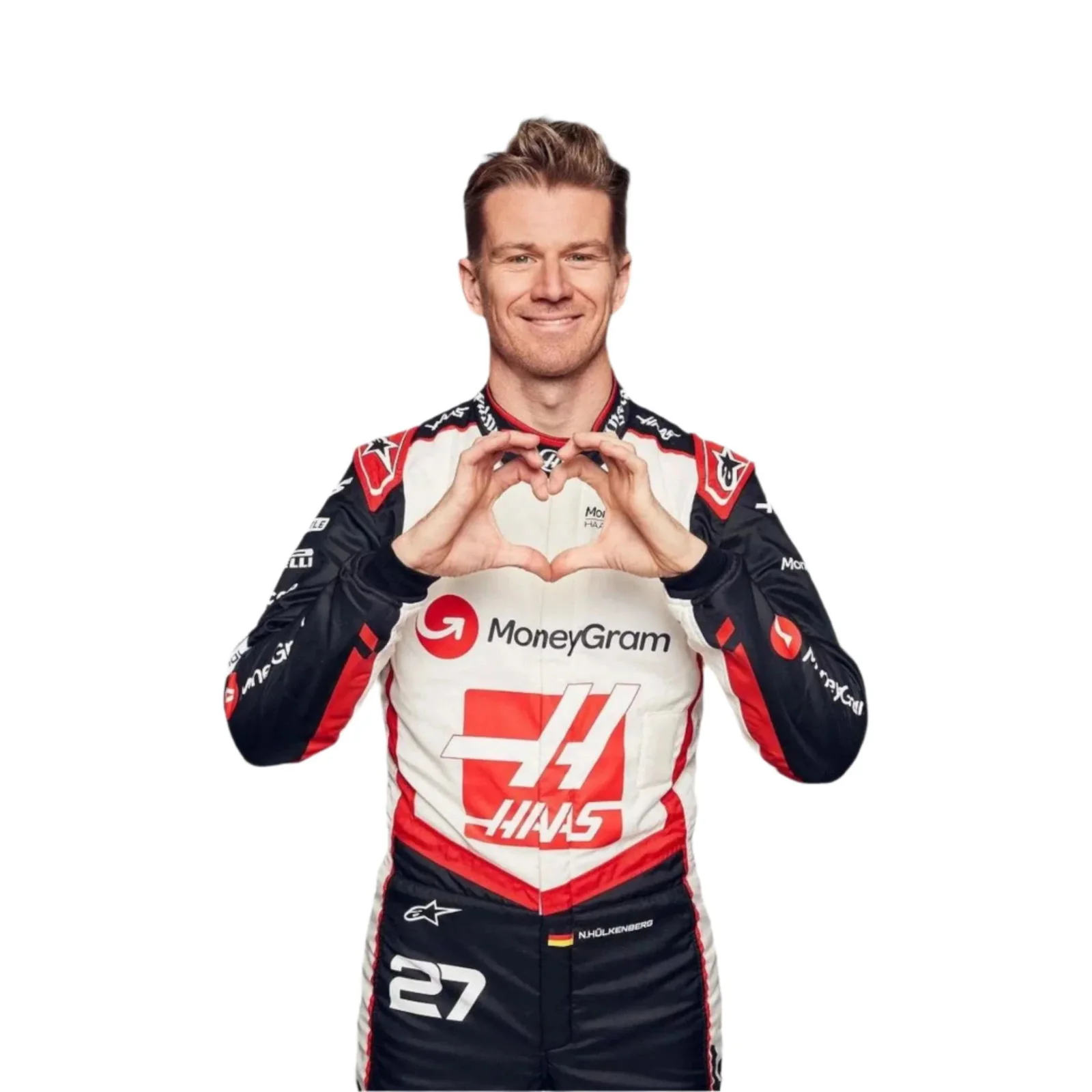 2024 Kevin Magnussen Nico Hulkenberg Haas F1 Team Race Suit - Image 6