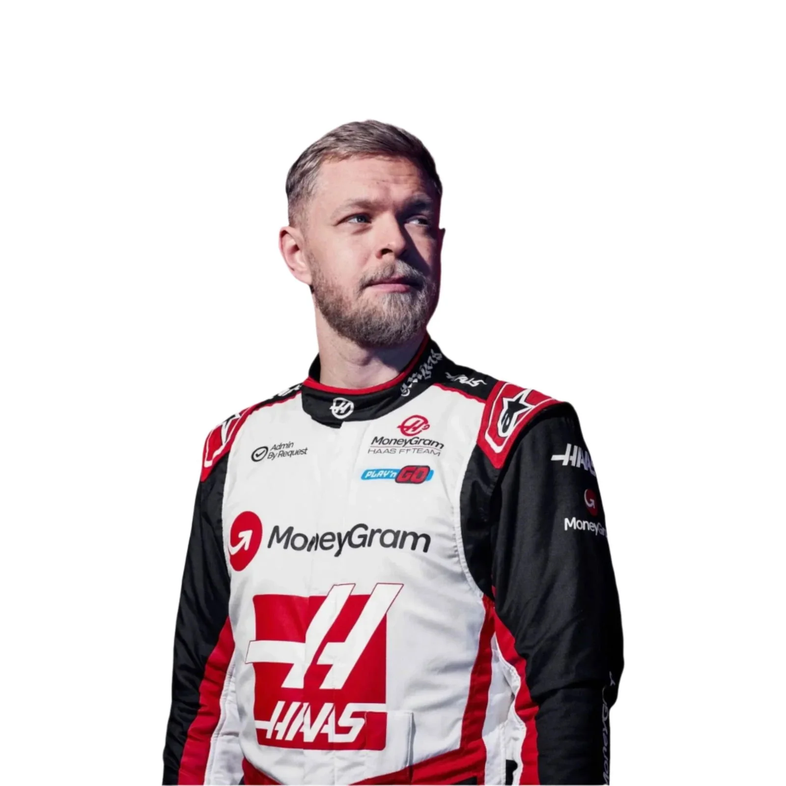 2024 Kevin Magnussen Nico Hulkenberg Haas F1 Team Race Suit - Image 9