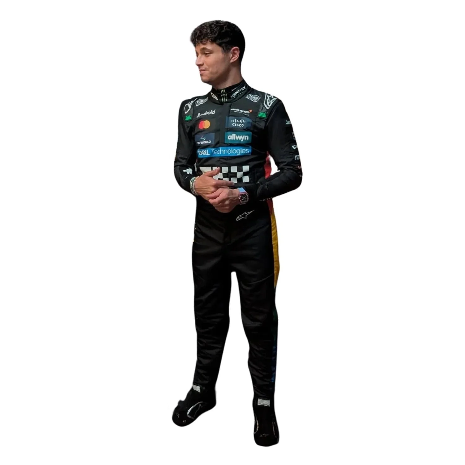 2025 F1 Racing Costume Worn by Lando Norris & Oscar Piastri - Silverstone British GP - Image 2
