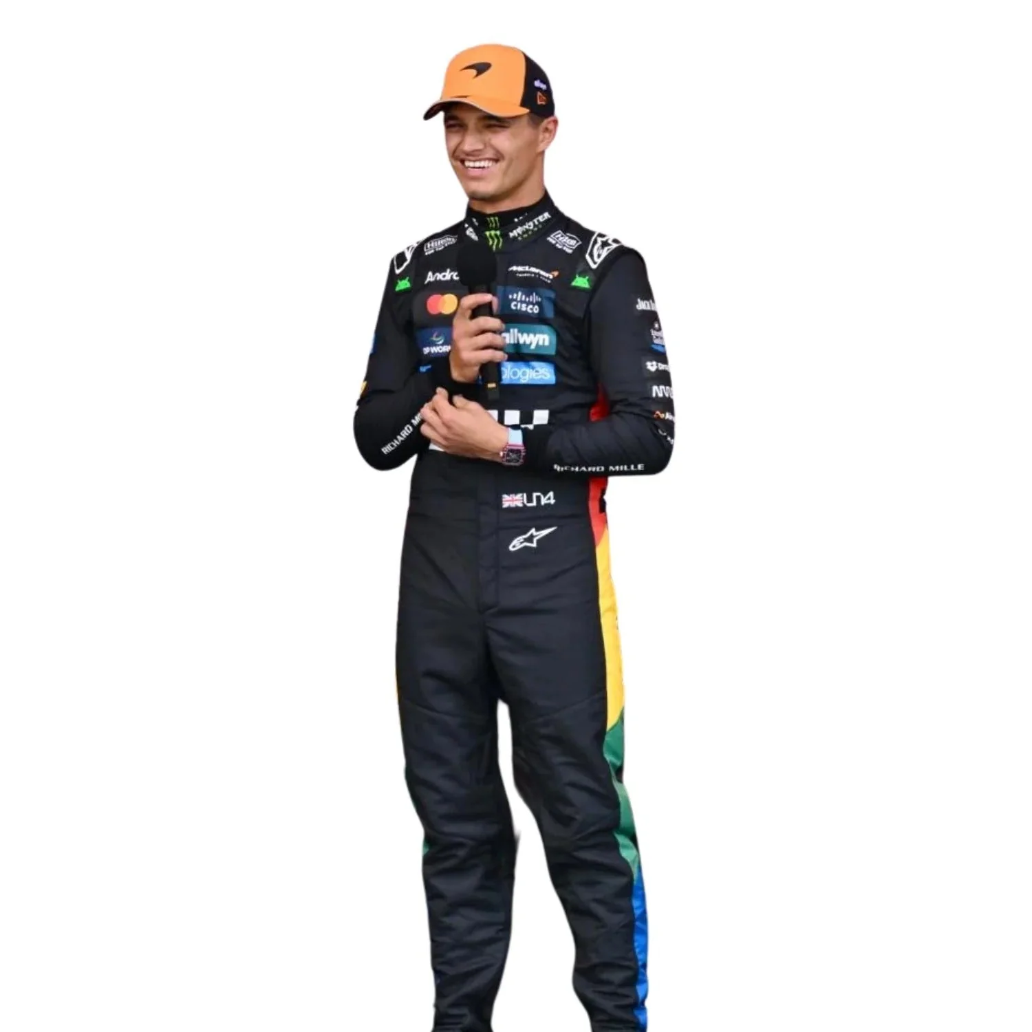 2025 F1 Racing Costume Worn by Lando Norris & Oscar Piastri - Silverstone British GP - Image 4