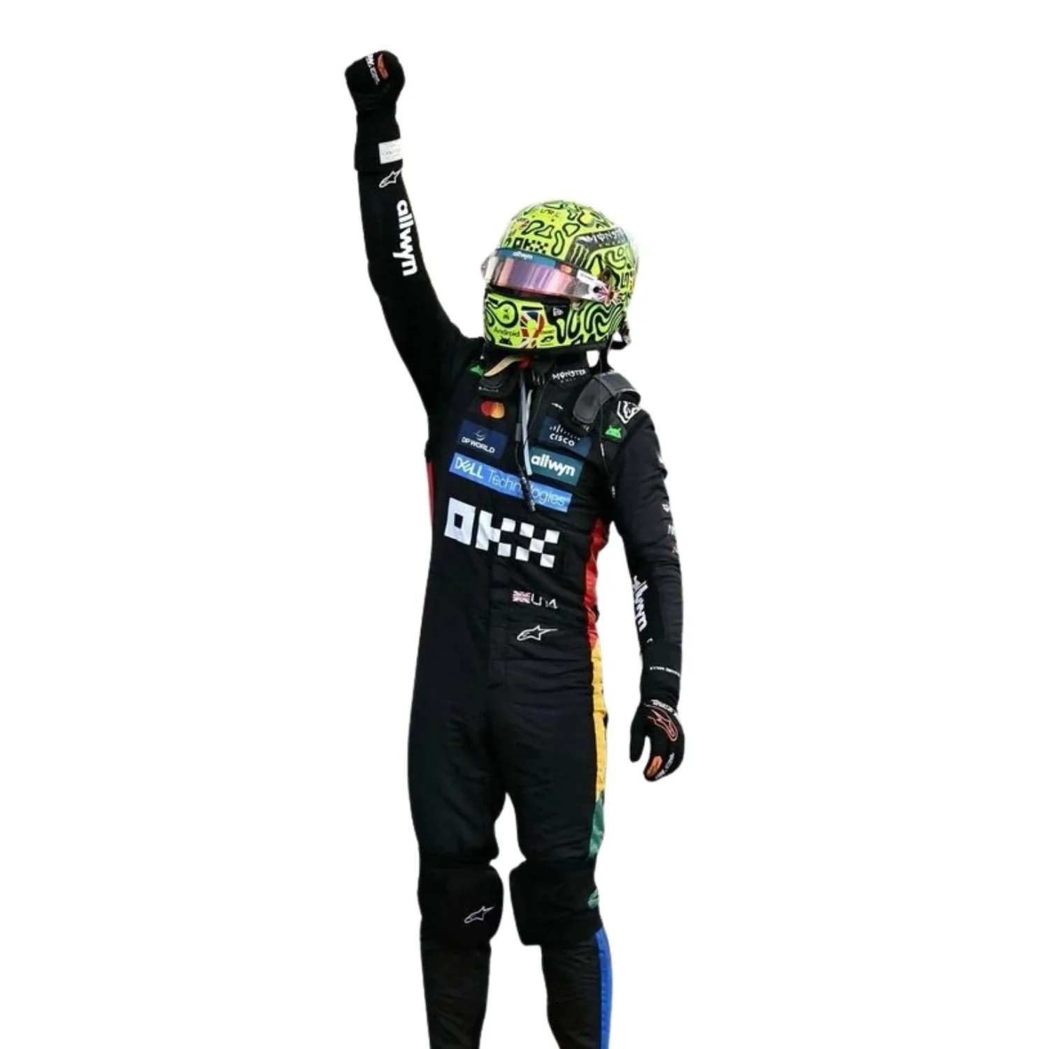 2025 F1 Racing Costume Worn by Lando Norris & Oscar Piastri - Silverstone British GP - Image 6