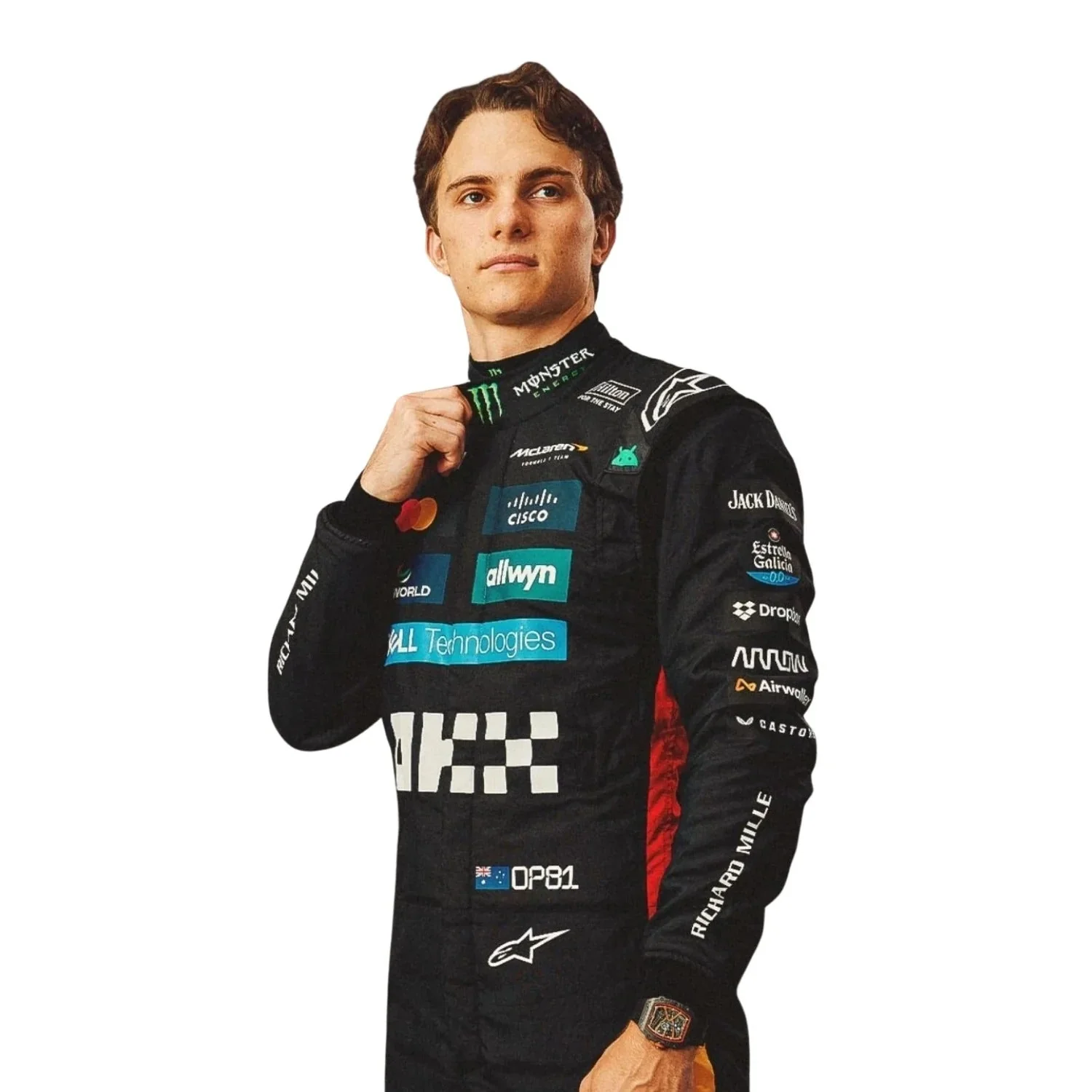 2025 F1 Racing Costume Worn by Lando Norris & Oscar Piastri - Silverstone British GP - Image 9