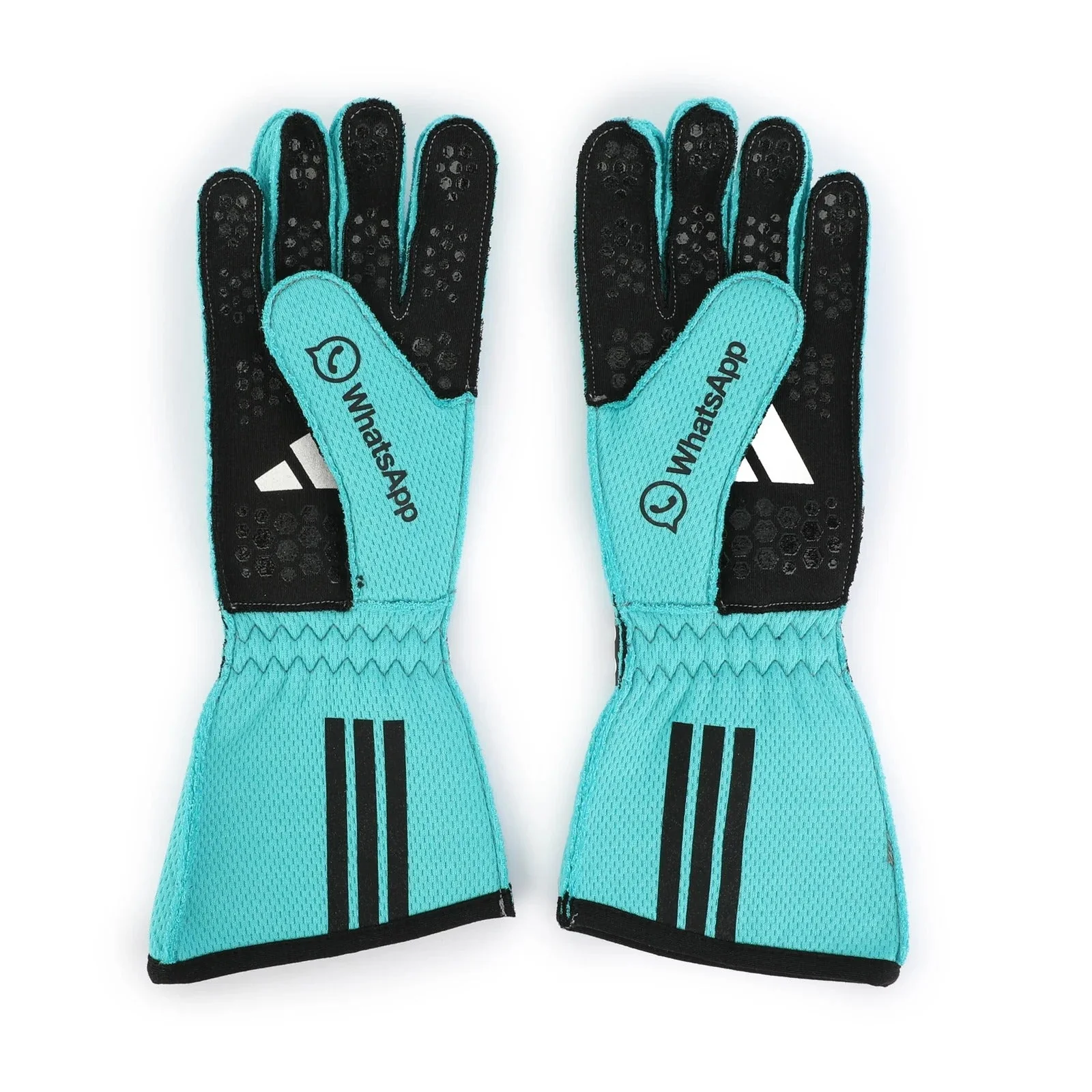 2025 George Russell Mercedes AMG Petronas Replica Gloves - Image 2
