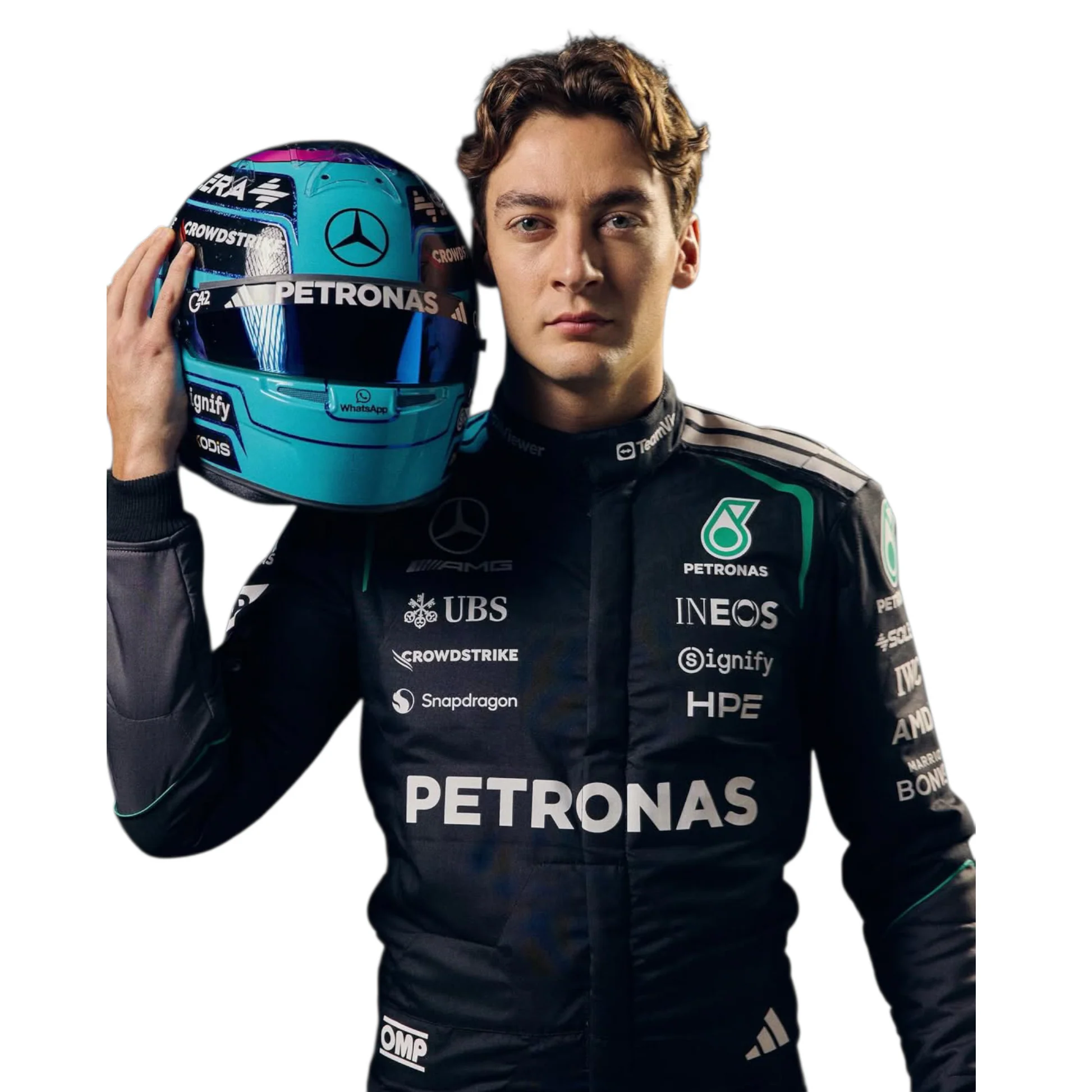 2026 Andrea Kimi Antonelli & George Russell Mercedes Replica Suit - Image 4
