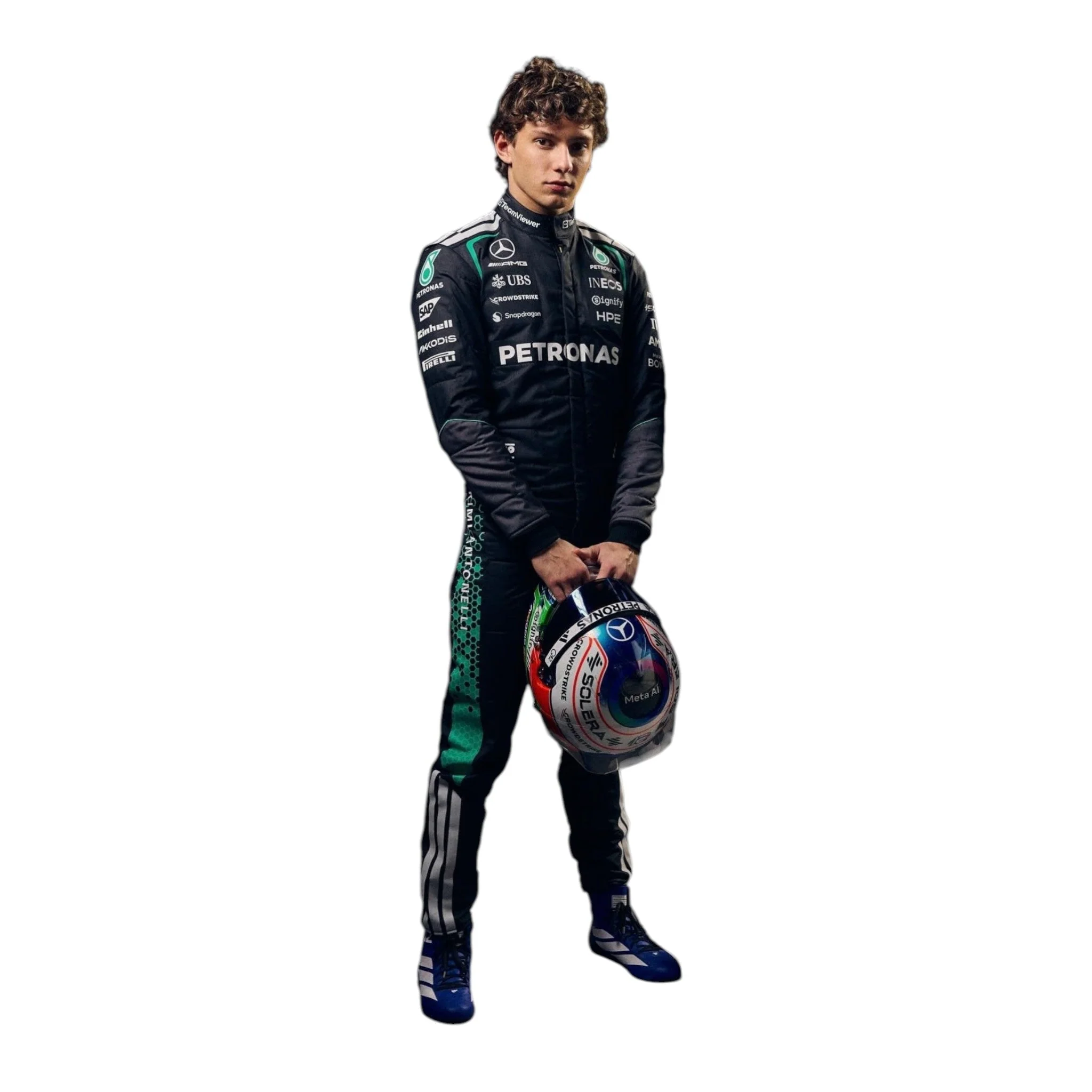 2026 Andrea Kimi Antonelli Mercedes Replica F1 Team Race Suit
