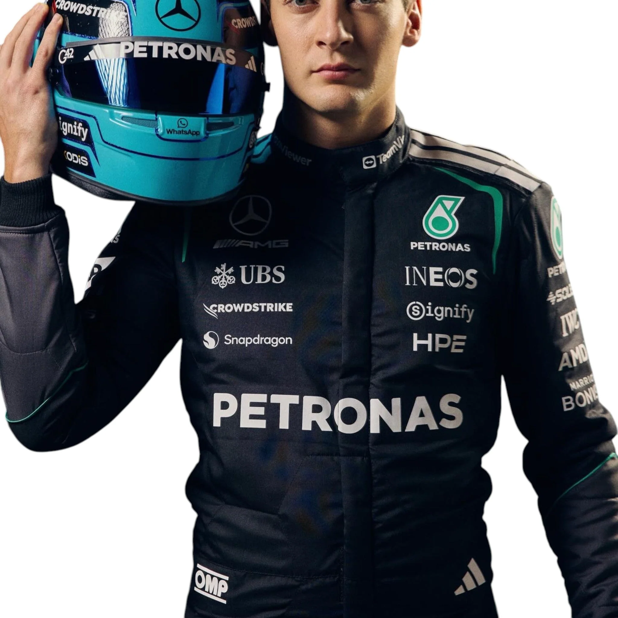 2026 Andrea Kimi Antonelli Mercedes Replica F1 Team Race Suit - Image 2