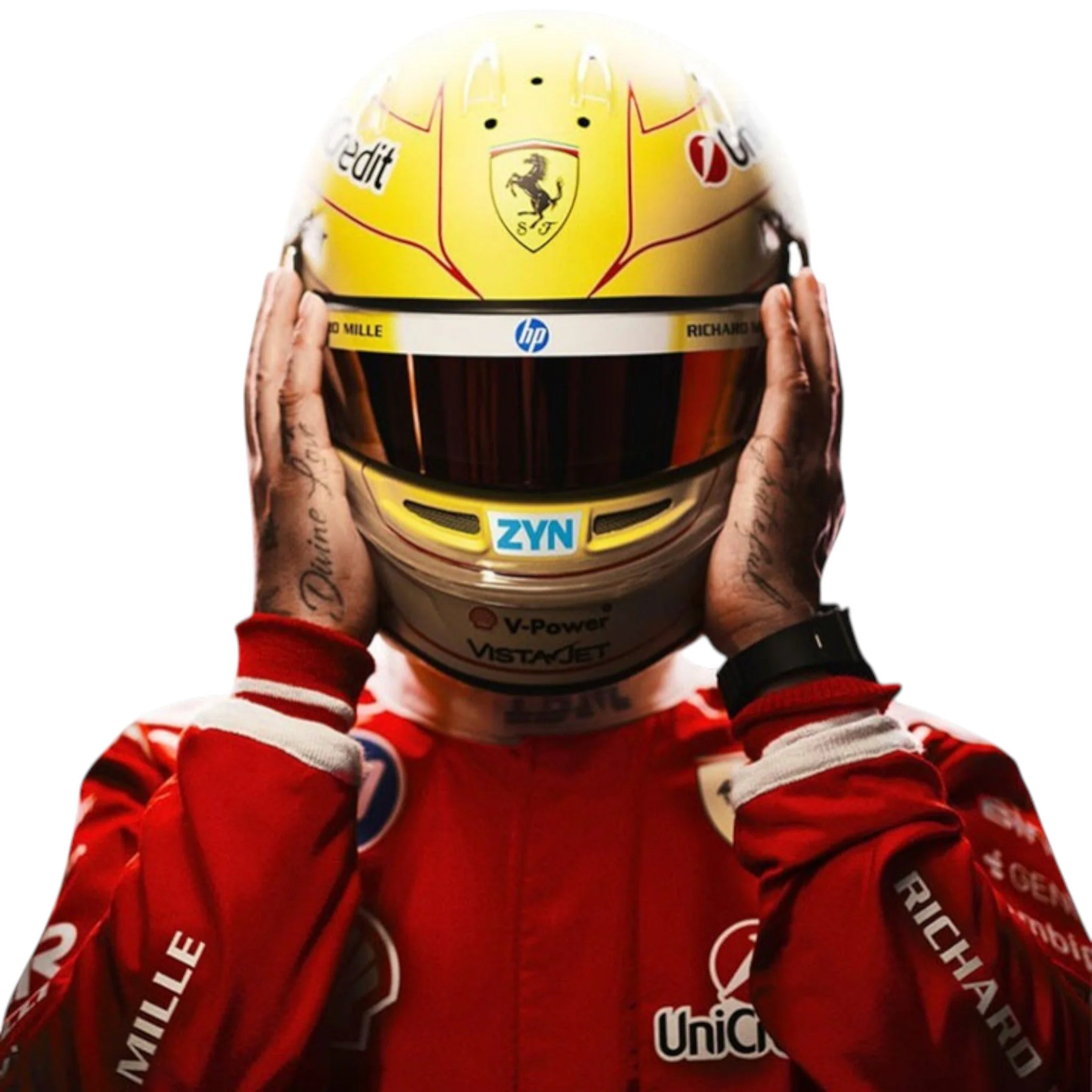 2026 Lewis Hamilton Scuderia Ferrari HP Replica F1 Team Race Suit - Image 4