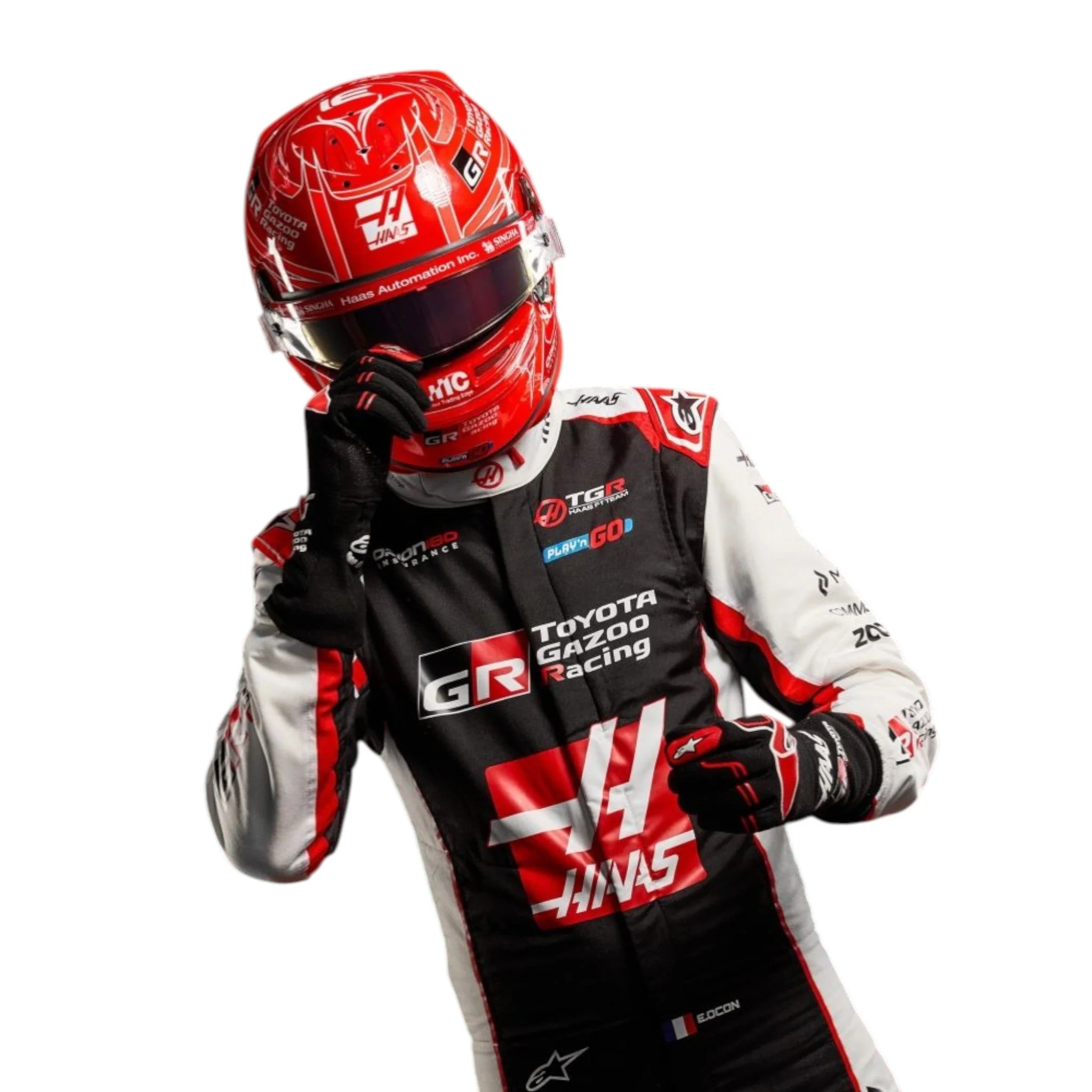 2026 Esteban Ocon MoneyGram Haas F1 Team Replica Racing Suit - Image 3