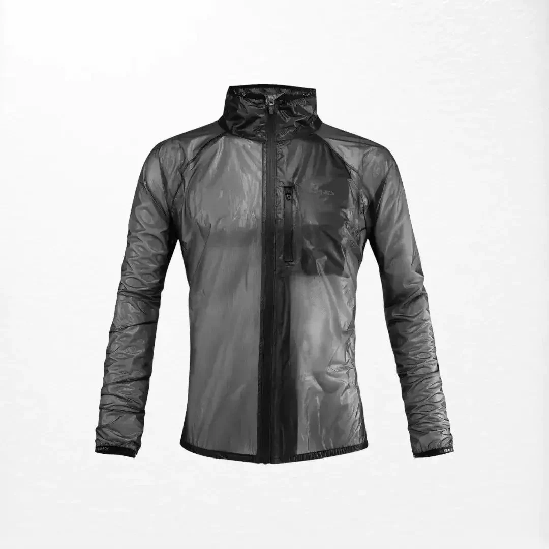 Acerbis Rain Dek Pack Jacket - Black Lightweight Waterproof Gear