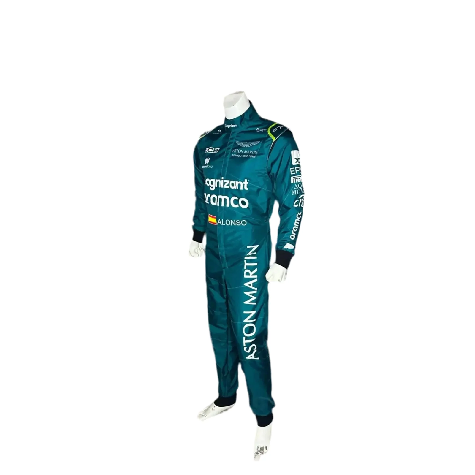 2023 Official Fernando Alonso Aston Martin F1 Race Suit - Image 3