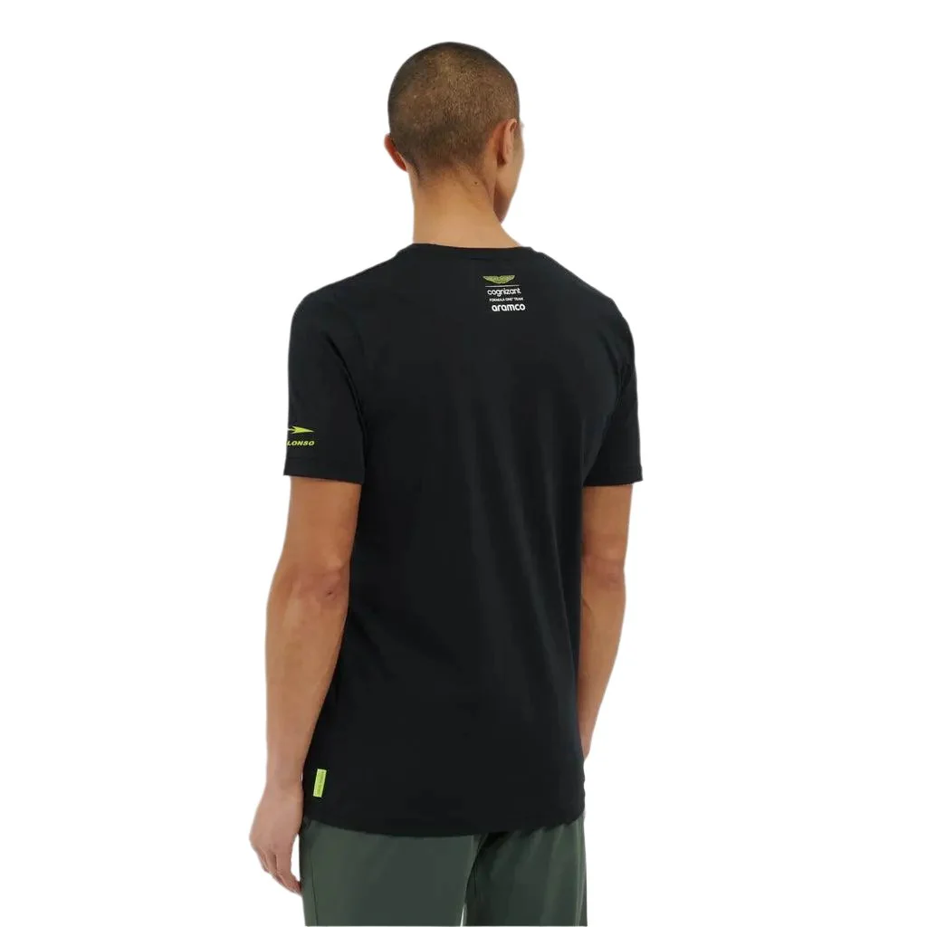 AMF1 Fernando Alonso Limited Edition T-Shirt - Black - Image 3