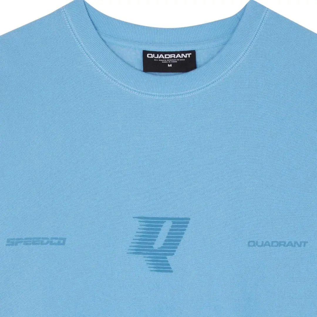 Aquatic Blue Speedco Crew Neck - Comfortable Casual Wear - Image 4