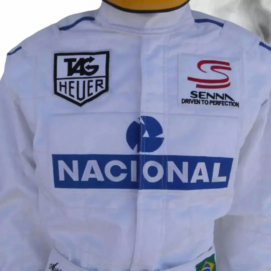 Ayrton Senna 1993 PARIS BERCY Replica Racing Suit - Image 2