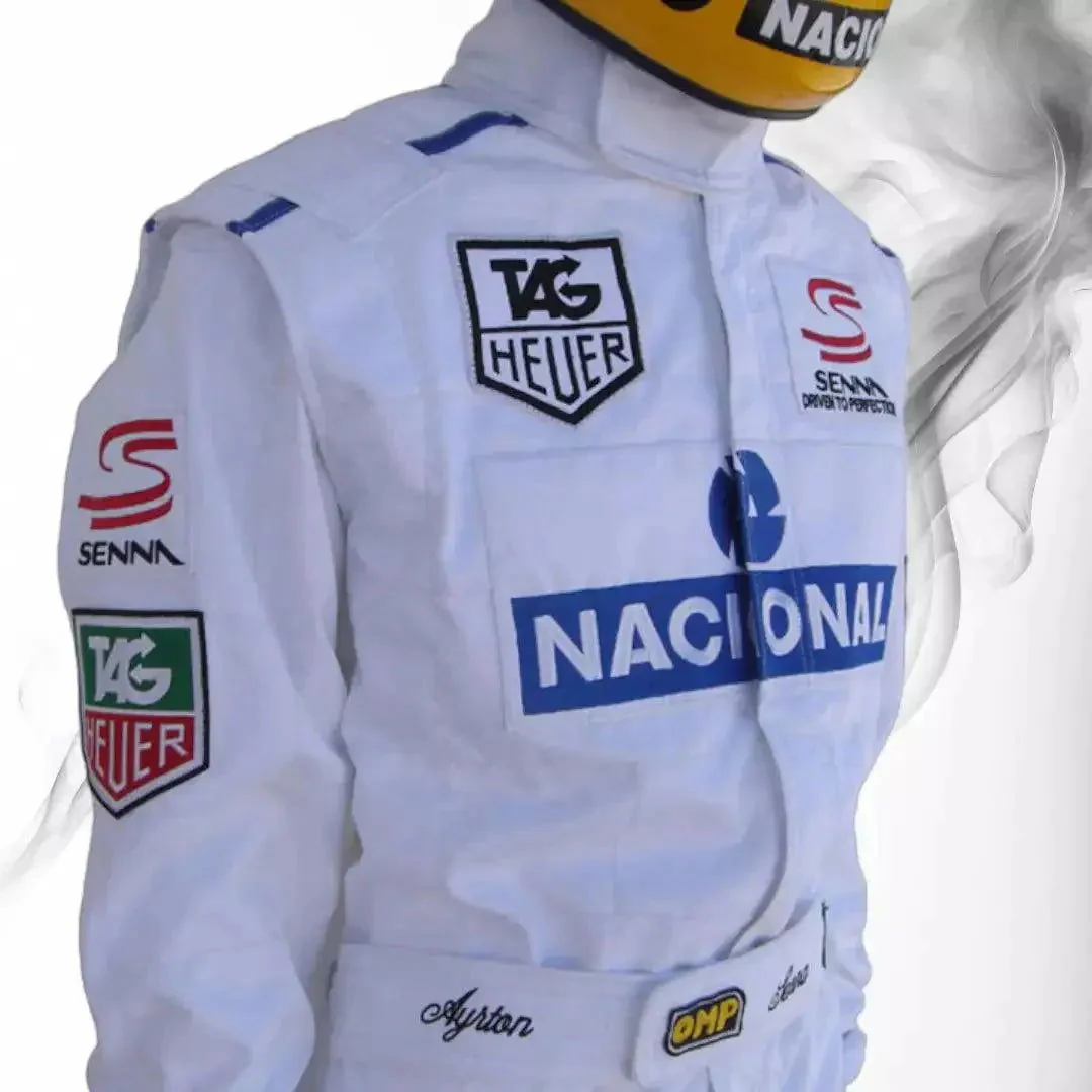 Ayrton Senna 1993 PARIS BERCY Replica Racing Suit - Image 4