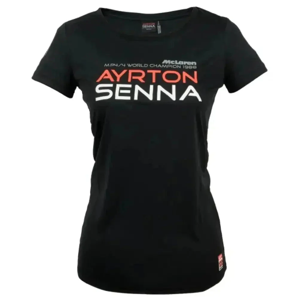 Ayrton Senna Ladies T-Shirt McLaren World Champion 1988 - Image 2