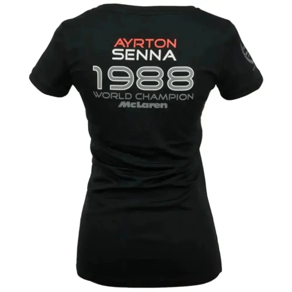 Ayrton Senna Ladies T-Shirt McLaren World Champion 1988 - Image 3