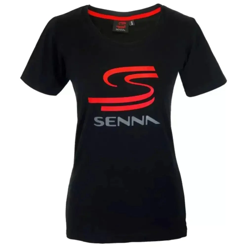 Ayrton Senna Ladies T-Shirt Senna Black - Image 2