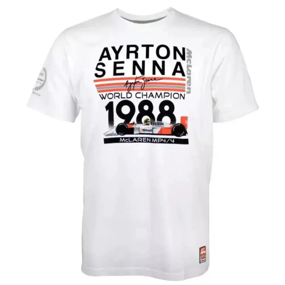 Ayrton Senna T-Shirt World Champion 1988 McLaren - Image 2