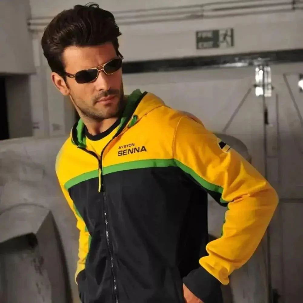 Ayrton Senna Zip Hoodie Helmet - Image 3