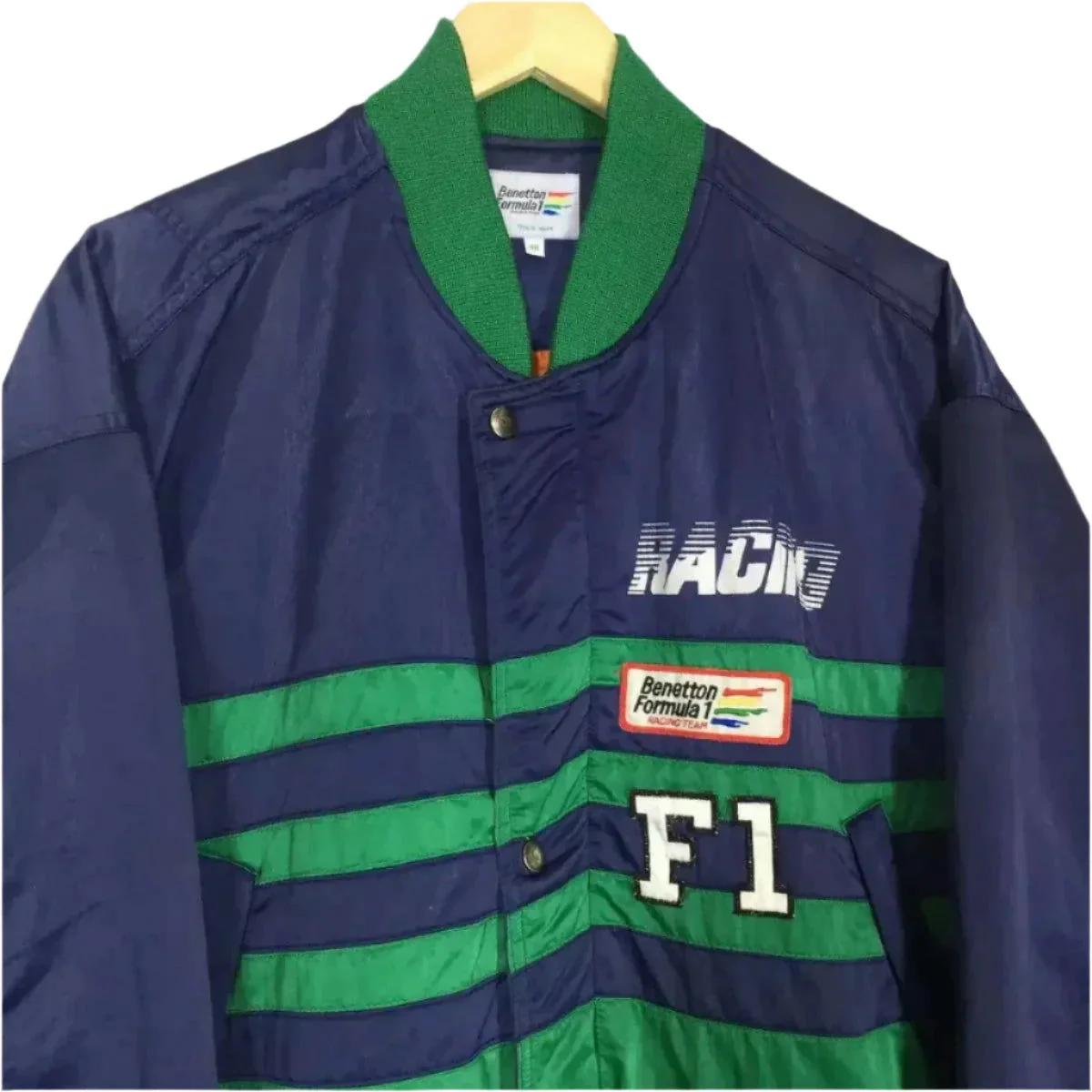Benetton Vintage Formula 1 Team Embroidered Racing Jacket - Image 3