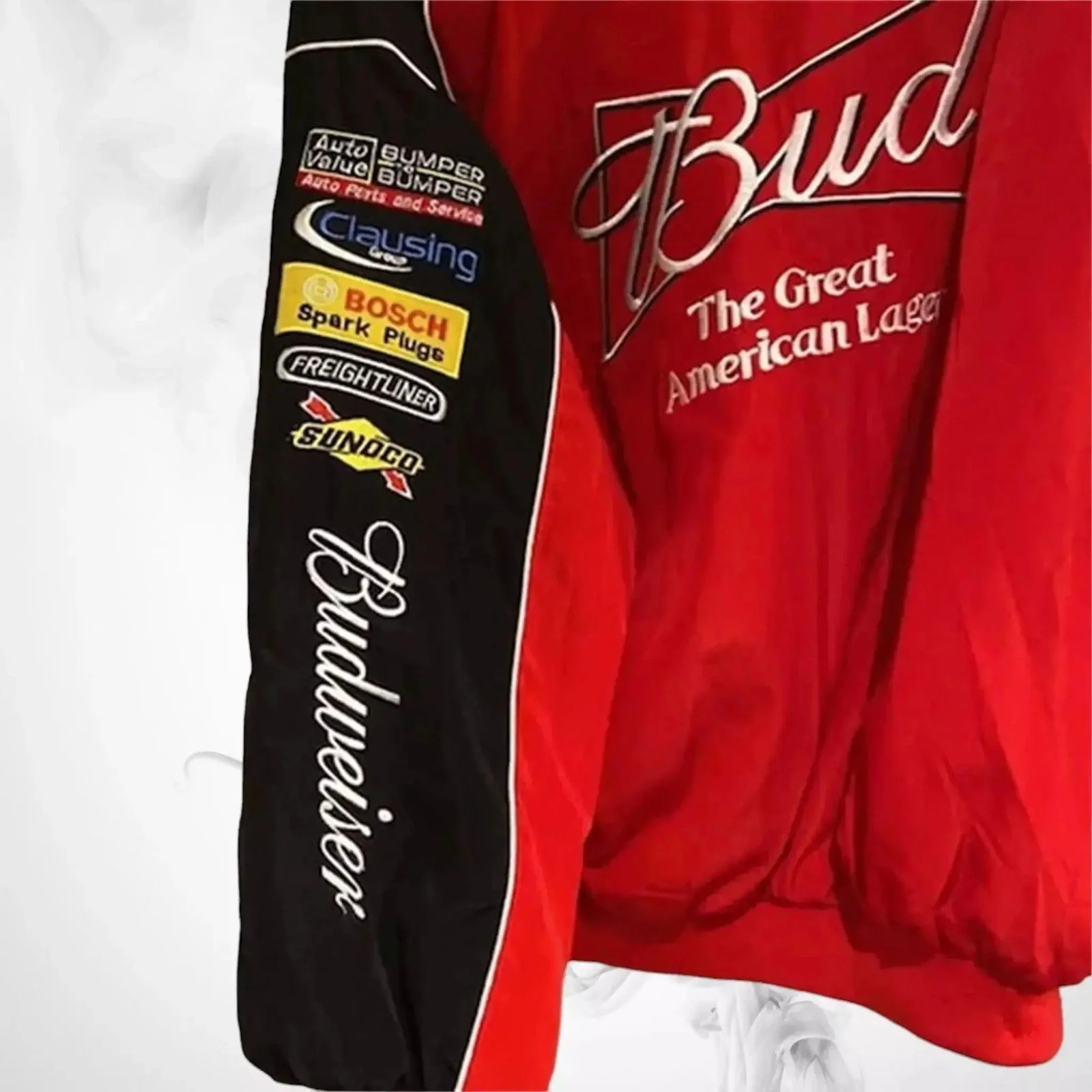 Budweiser Black F1 Retro Racing Jacket - Image 3