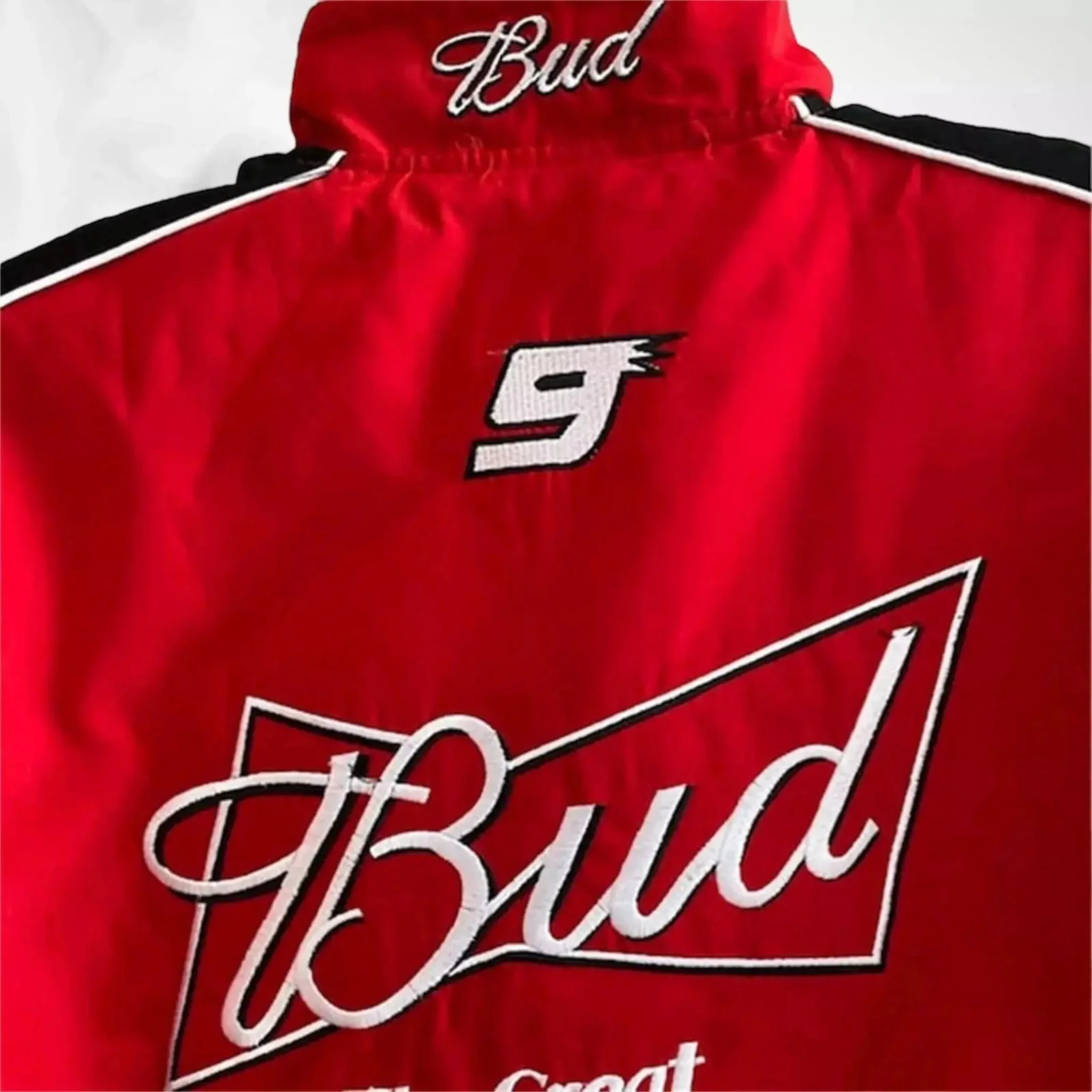 Budweiser Black F1 Retro Racing Jacket - Image 6