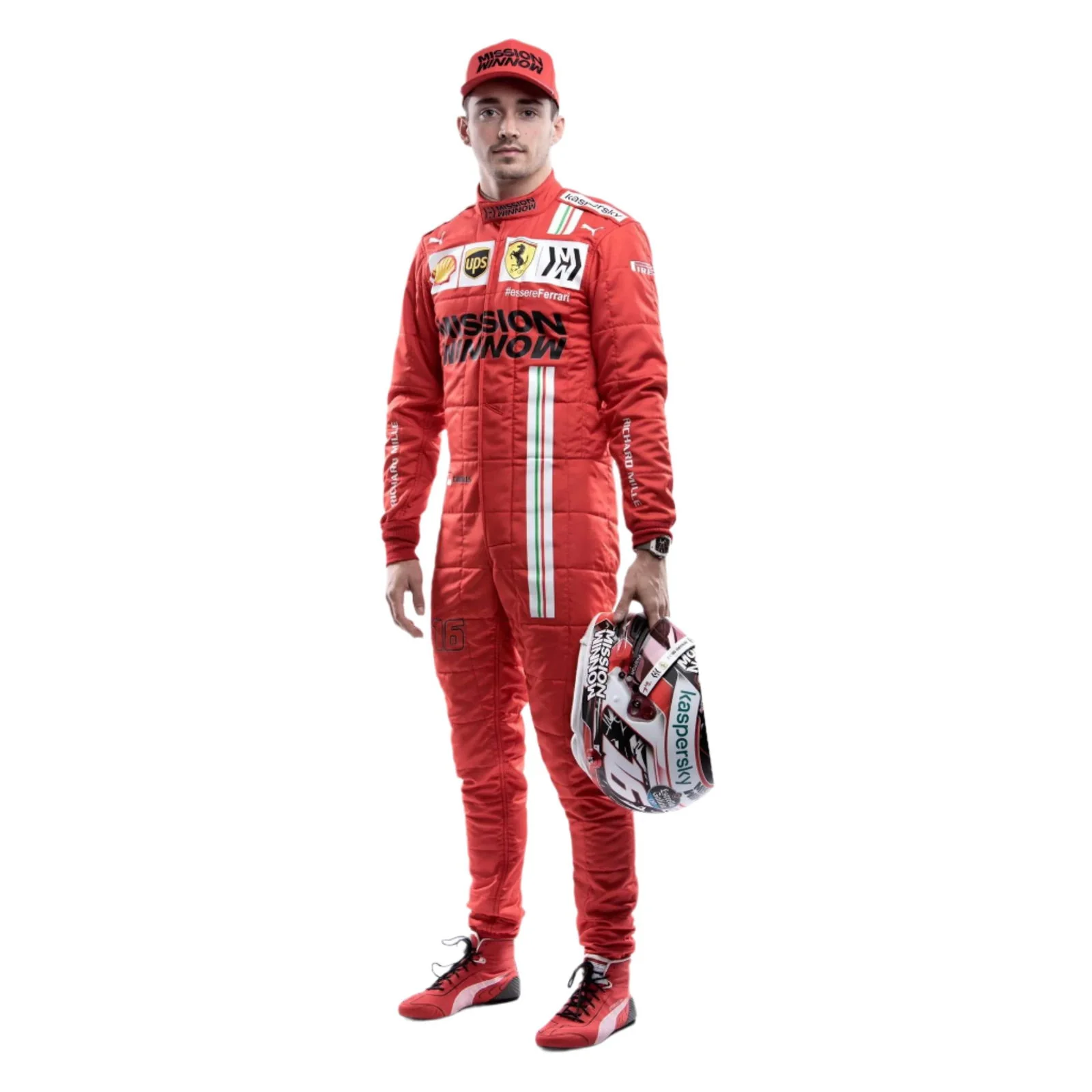 Charles Leclerc 2021 Ferrari F1 Race Suit - Image 2