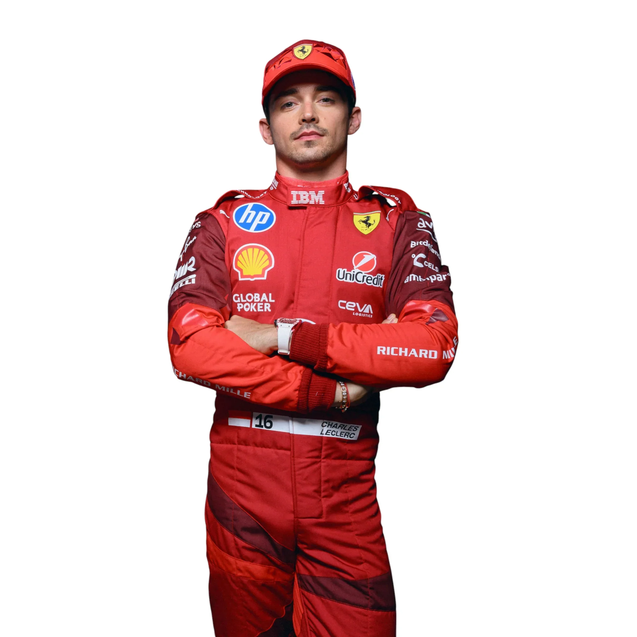 Charles Leclerc Scuderia Ferrari HP Las Vegas 2025 race suit - Image 3