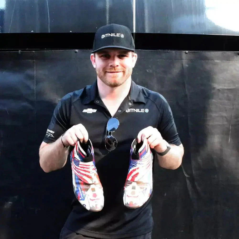 2022 Conor Daly Ed Carpenter Racing IndyCar Boots - Image 5