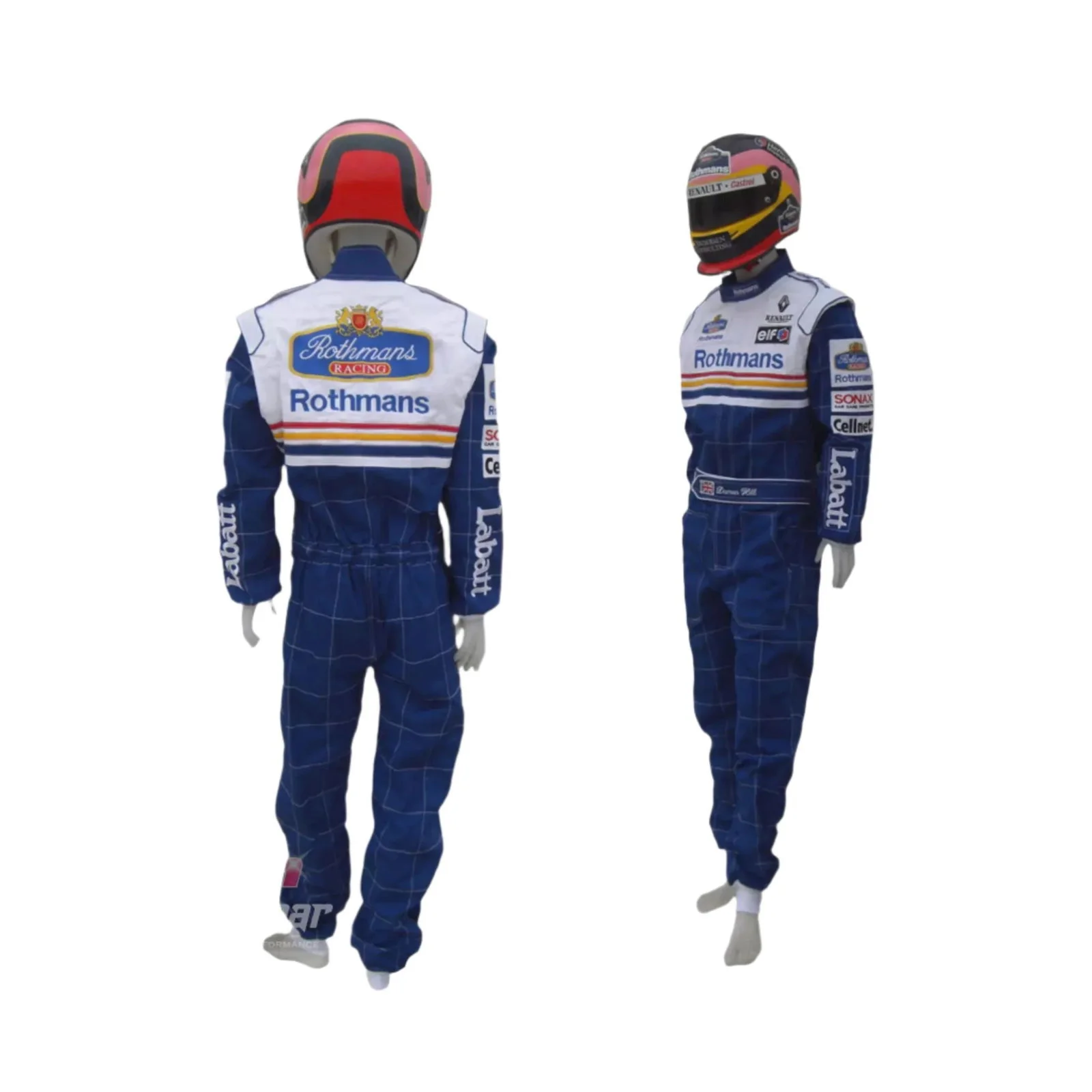 Damon Hill 1997 Williams F1 Embroidered Racing Suit - Image 3