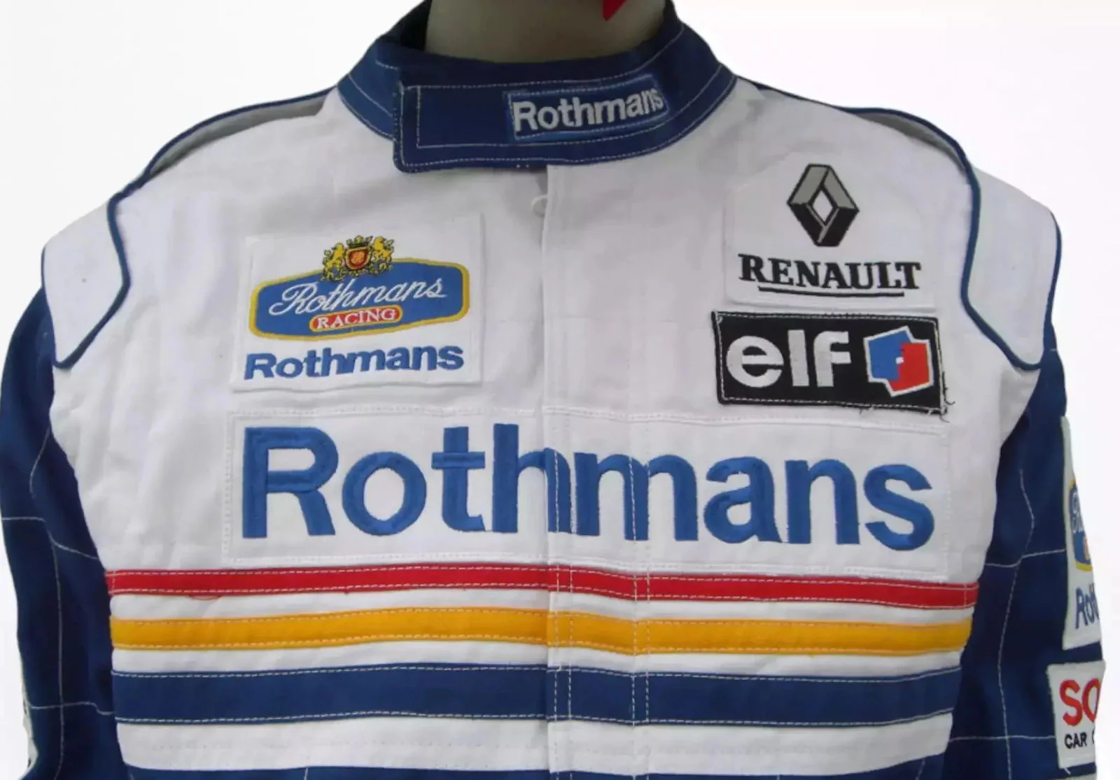 Damon Hill 1997 Williams F1 Embroidered Racing Suit - Image 4