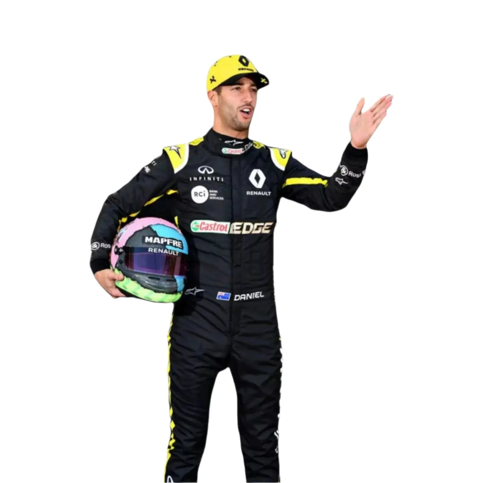 Daniel Ricciardo 2019 Renault F1 Race Suit - Image 3