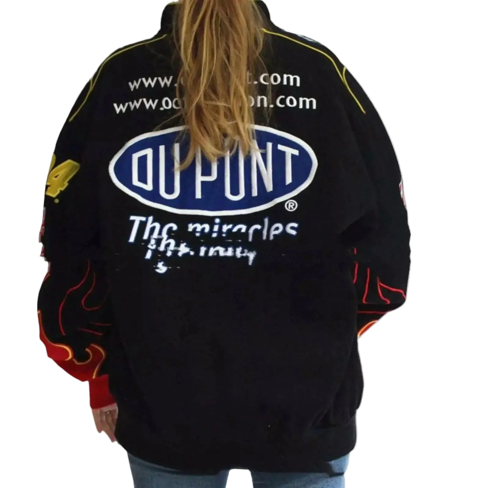 Vintage Dupont Windbreaker Printed Jacket - Image 2