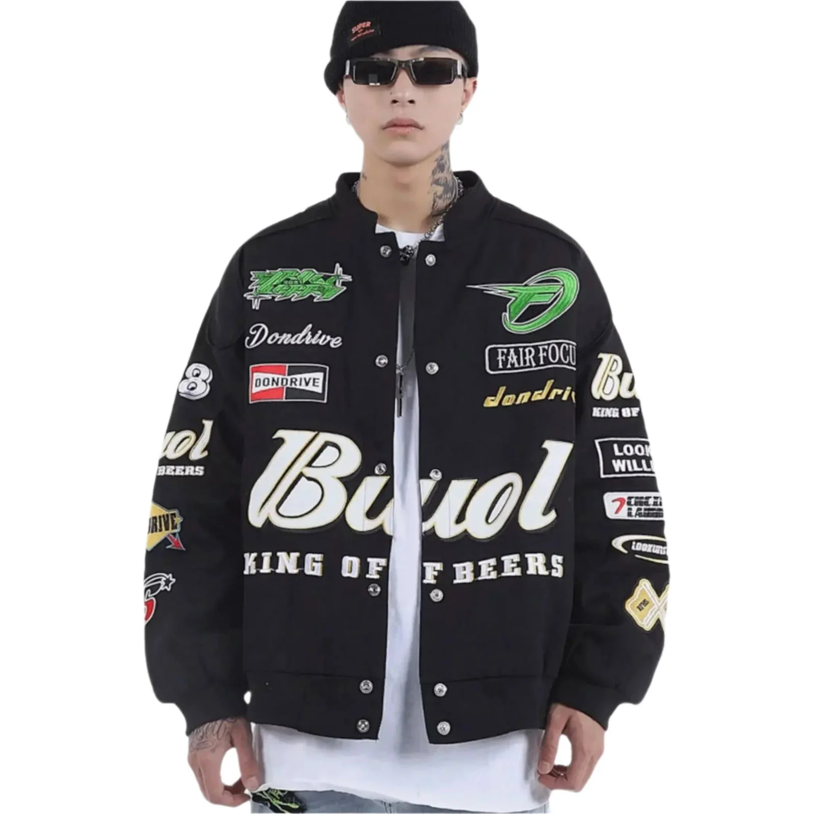 Fair Focus Embroidered Racing Jacket - Stylish Motorsport Apparel - Image 5