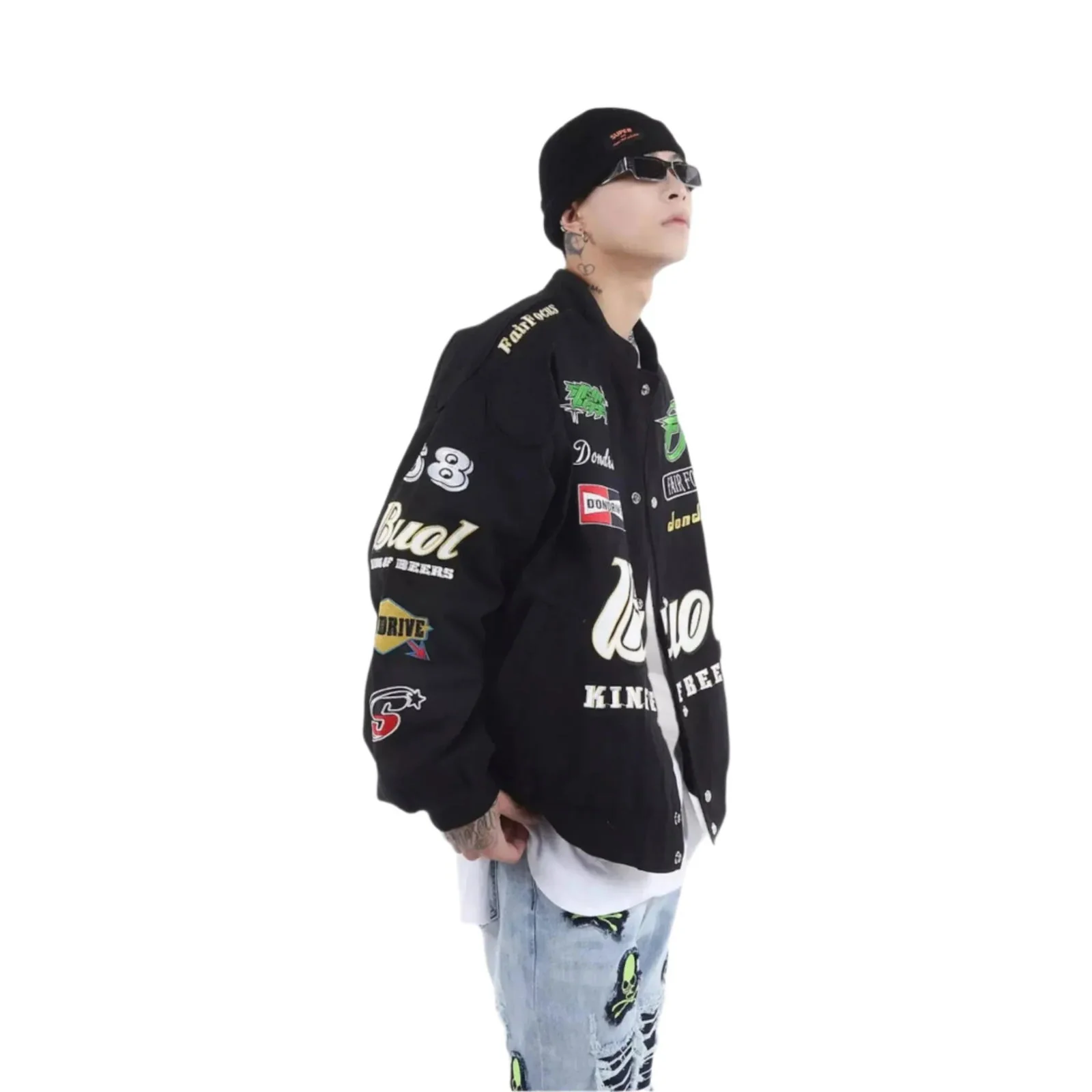 Fair Focus Embroidered Racing Jacket - Stylish Motorsport Apparel - Image 7