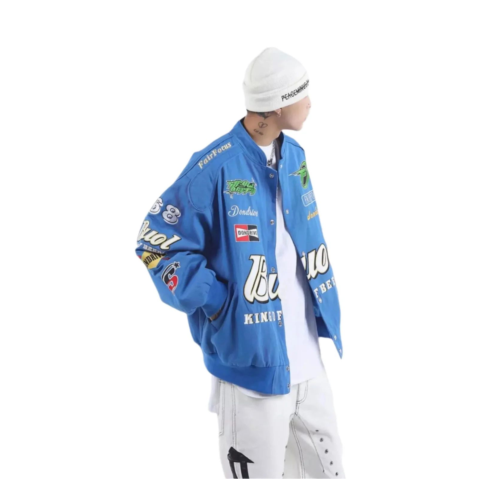 Fair Focus Embroidered Racing Jacket - Stylish Motorsport Apparel - Image 8