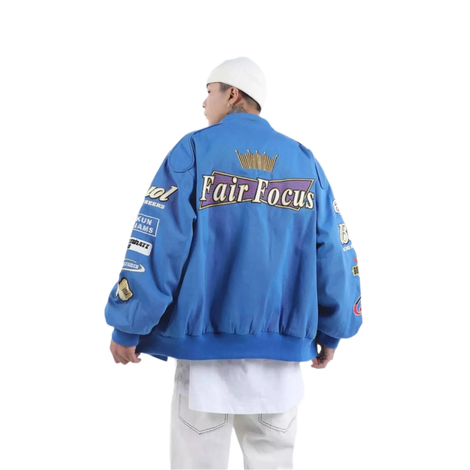 Fair Focus Embroidered Racing Jacket - Stylish Motorsport Apparel - Image 9