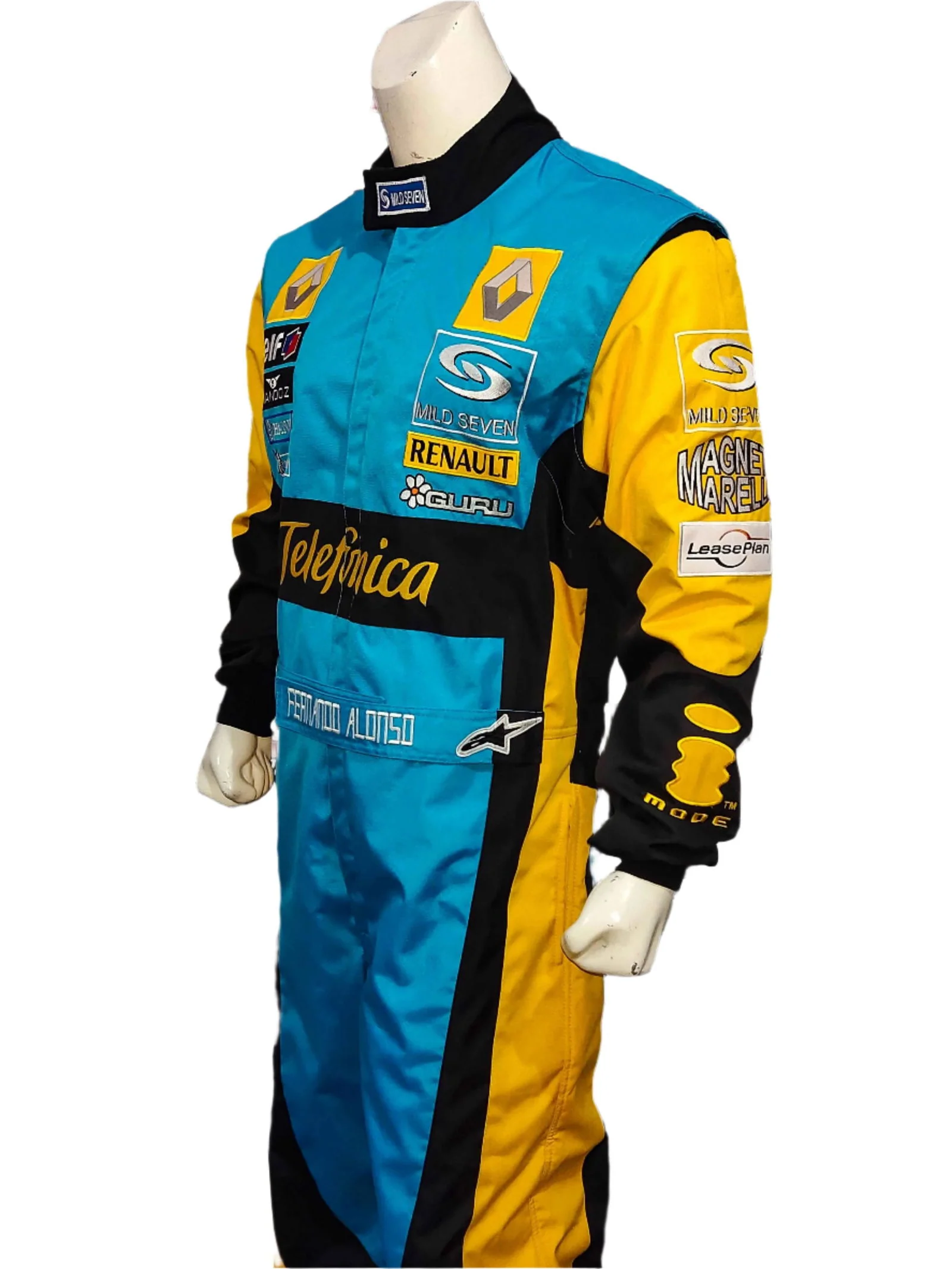 Fernando Alonso 2006 F1 Replica Embroidered Racing Suit / Renault F1 - Image 3
