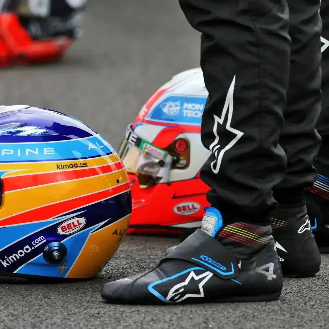 Fernando Alonso Alpine F1 Team Racing boots 2021 - Image 5