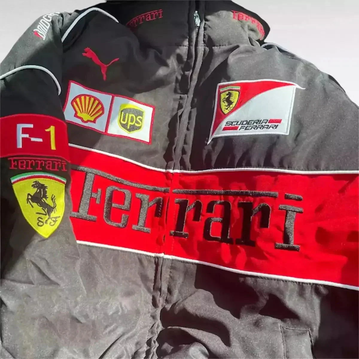 Ferrari F1 Vintage Racing Embroidered Jacket - Image 4