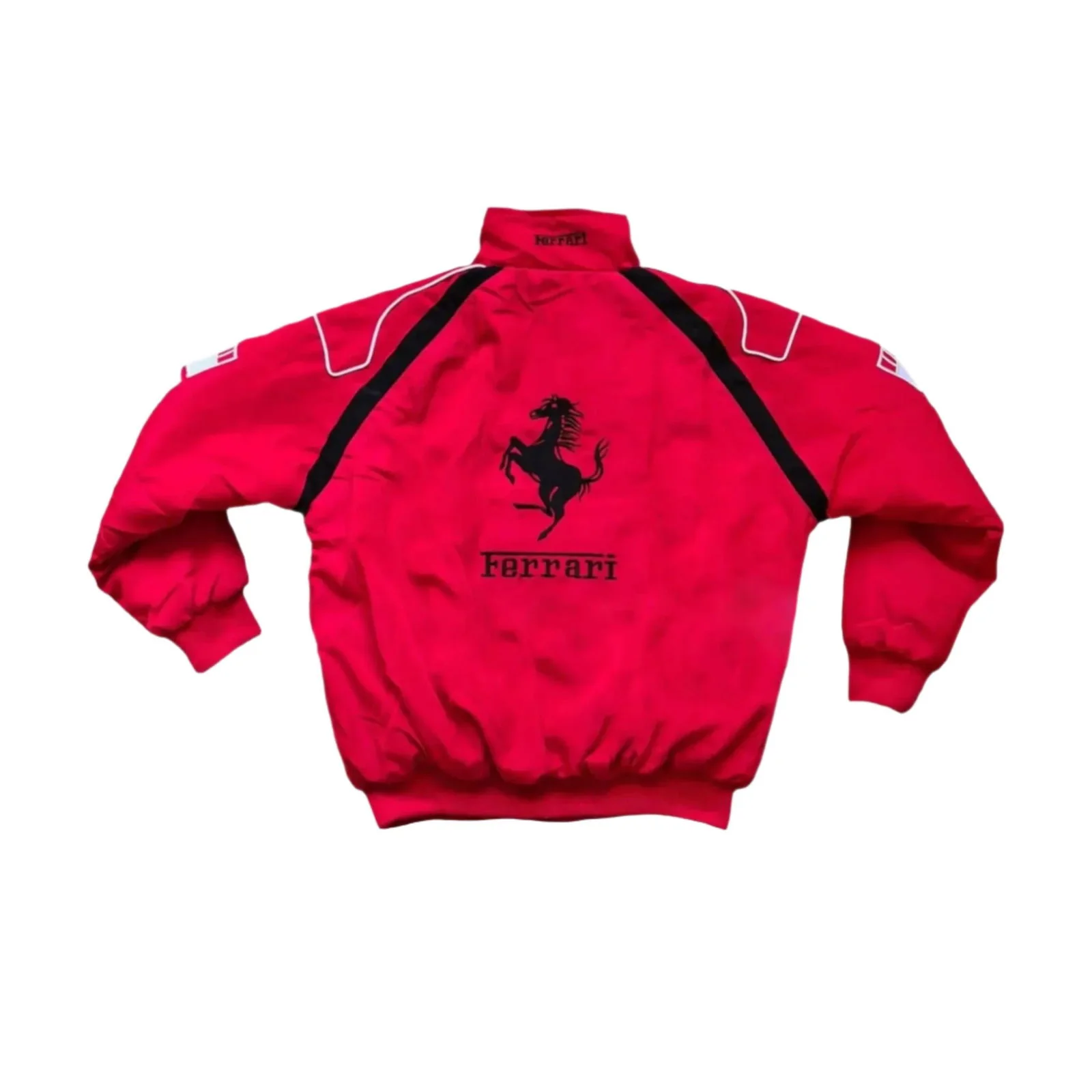 Ferrari F1 Racing Embroidered Bomber Jacket - Image 2