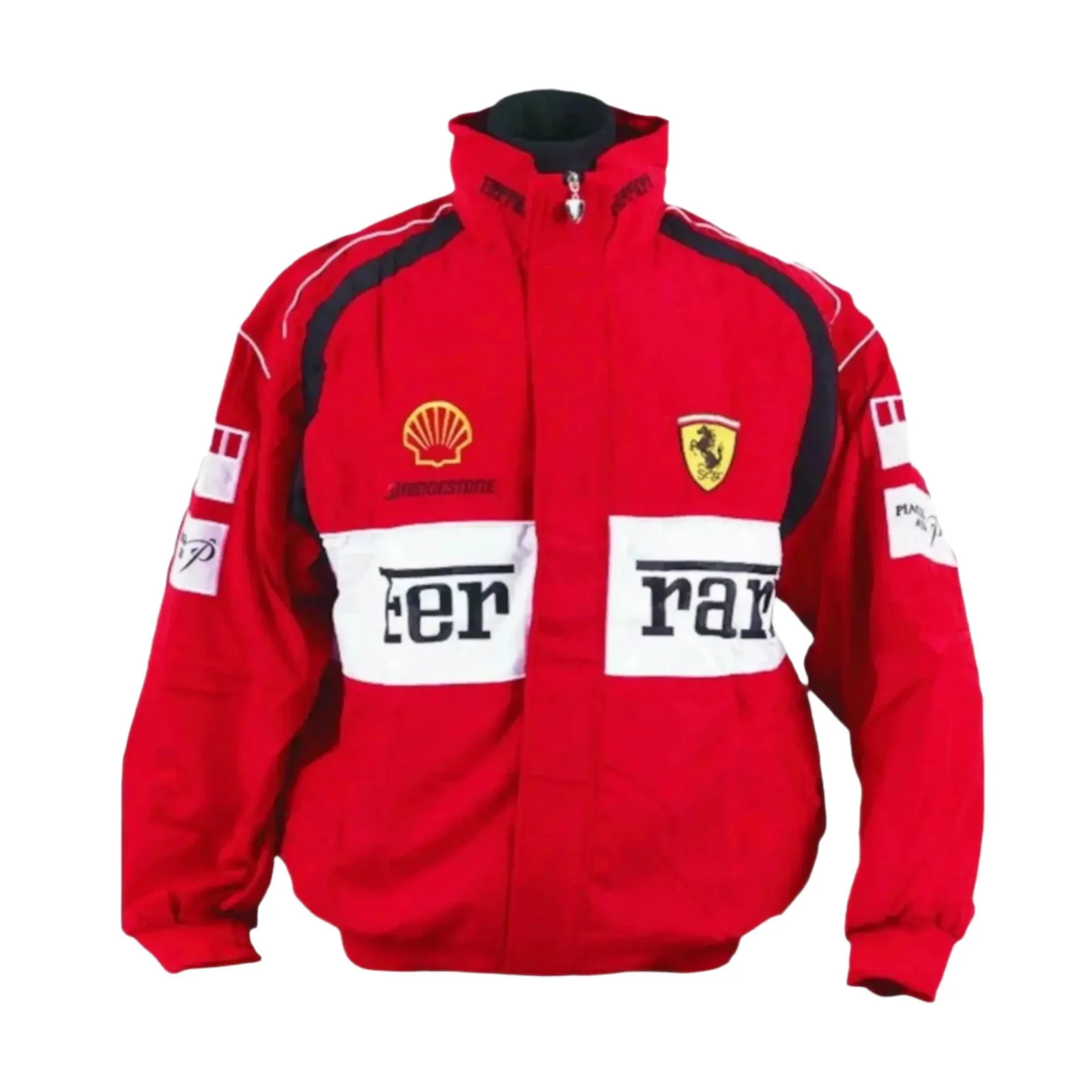 Ferrari F1 Racing Embroidered Bomber Jacket - Image 3