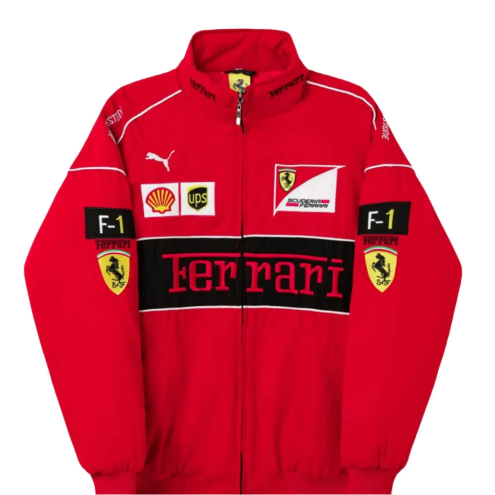 Ferrari F1 Vintage Red Jacket | Classic Motorsport Apparel