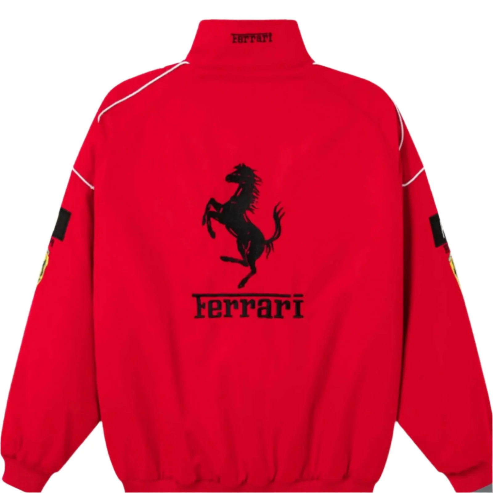 Ferrari F1 Vintage Red Jacket | Classic Motorsport Apparel - Image 2