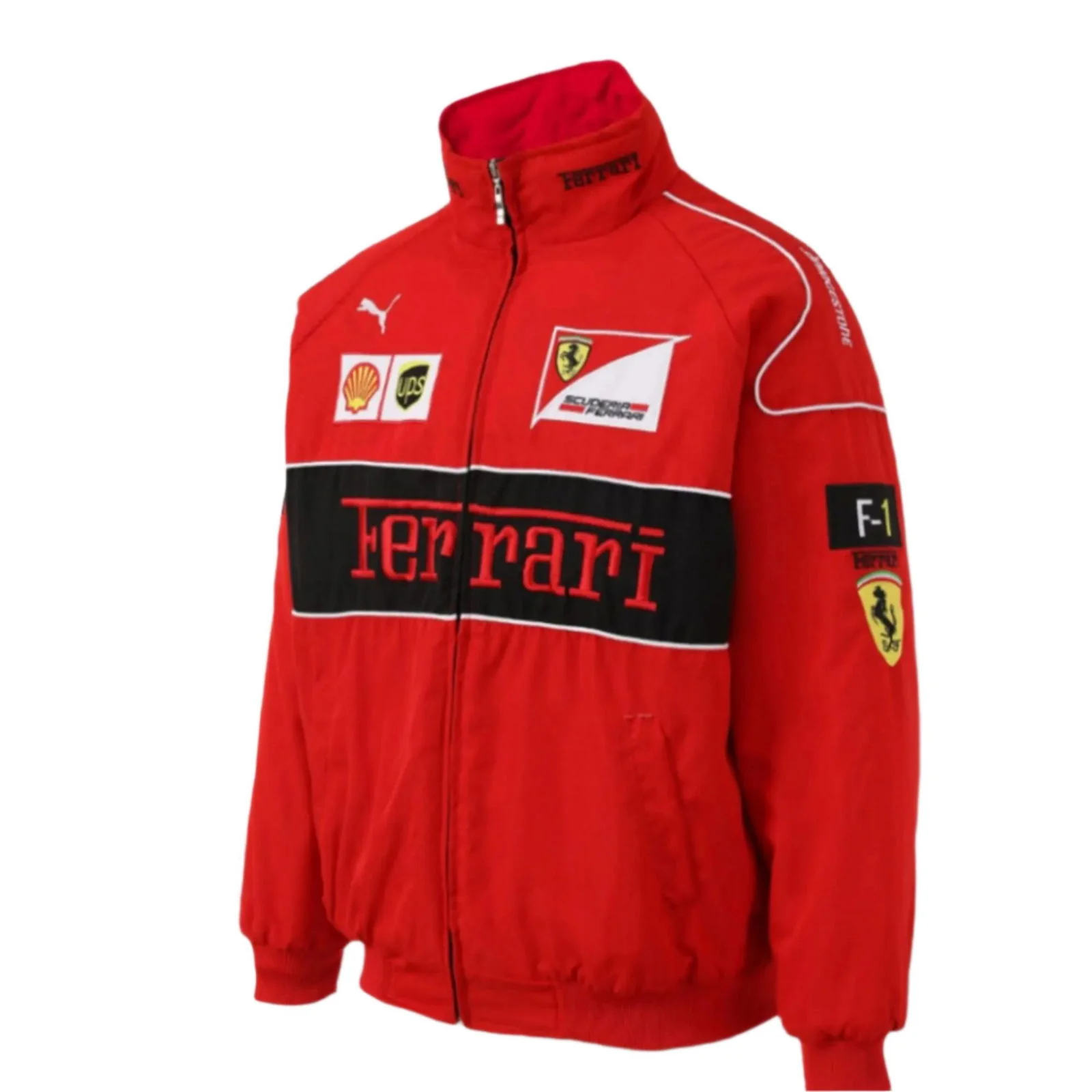 Ferrari F1 Vintage Red Jacket | Classic Motorsport Apparel - Image 3